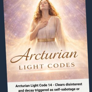 Arcturian Light Code 14 - Clears disinterest and decay triggered as self-sabotage or taking for granted. Program of protection. And upgrades you to EXPANSION
