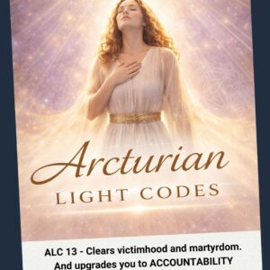 Arcturian Light Code 13 - Clears victimhood and martyrdom. And upgrades you to ACCOUNTABILITY